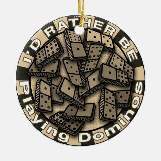 Eerdere Play Dominos Keramisch Ornament (Voorkant)