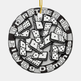 Eerdere Play Dominos Keramisch Ornament
