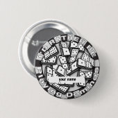 Eerdere Play Dominos Ronde Button 5,7 Cm (Voorkant /achterkant)