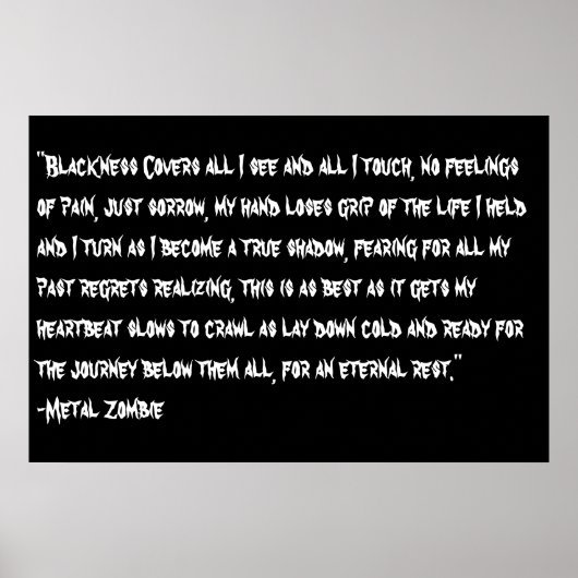 Eerdere spijt poster (Voorkant)