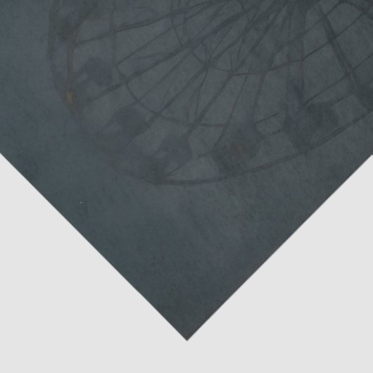 Eerie Abandoned Carousel at Night - Gothic  Tissuepapier (Detail)