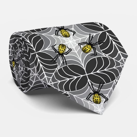 Eerie Arachnid/Corn Spider & Web/Garden Stropdas (Opgerold)
