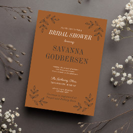 Eerie Autumn Halloween Sinaasappel Black Vrijgezel Kaart