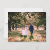 Eerie Autumn Halloween Wedding Hartelijk dank Bedankkaart (Achterkant)