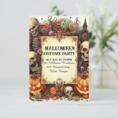 Eerie avond uitnodiging: Gepersonaliseerd Hallowee Kaart (Staand voorkant)