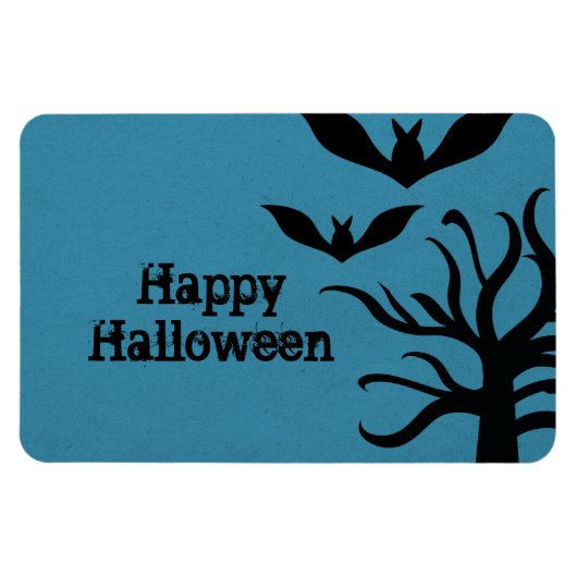 Eerie Bats Halloween Flexi Magnet, Blue Magneet (Horizontaal)