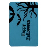 Eerie Bats Halloween Flexi Magnet, Blue Magneet (Verticaal)