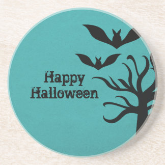 Eerie Bats Halloween Onderzetter, Aqua Zandsteen Onderzetter