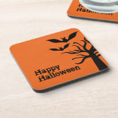 Eerie Bats Halloween Onderzetter Set, Oranje (Linkerzijde)