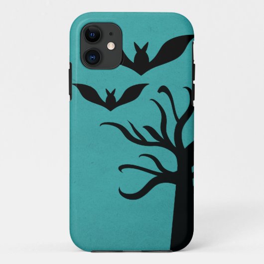 Eerie Bats iPhone 5 BT Hoesje, Aqua Case-Mate iPhone Case (Achterkant)