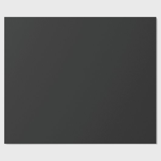 Eerie Black Matte Wrapping Paper Cadeaupapier (Vlak)