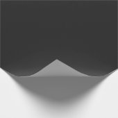 Eerie Black Matte Wrapping Paper Cadeaupapier (Hoek)