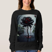 Eerie black rose  trui (Voorkant)