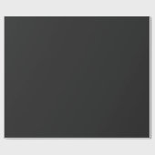Eerie Black Solid Color Cadeaupapier (Vlak)