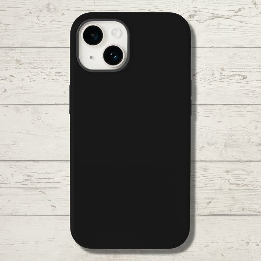 Eerie Black Solid Color Case-Mate iPhone Case