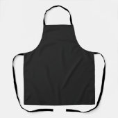 Eerie Black Solid Color Schort (Voorkant)
