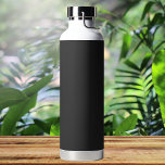 Eerie Black Solid Color Waterfles<br><div class="desc">Een intens en verfijnd diep zwart dat tijdloze elegantie uitstraalt.Perfect voor diegenen die een gedurfde uitspraak willen doen.Deze krachtige tint legt de essentie van mysterie en sophisticatie vast.Deze rijke zwarte kleur is de ultieme keuze voor een opvallende en verfijnde esthetiek.</div>