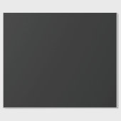 Eerie Black Solid Color Wrapping Paper Cadeaupapier (Vlak)