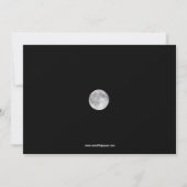 Eerie Blue Forest - Haunted Forest Invitation Kaart (Achterkant)