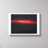Eerie But Beautiful Sunset Canvas Afdruk (Voorkant)