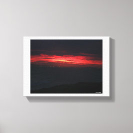 Eerie But Beautiful Sunset Canvas Afdruk