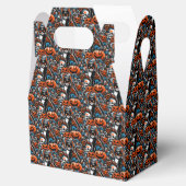Eerie Cat Skulls Halloween Bedankdoosjes (Geopend)