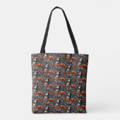 Eerie Cat Skulls Halloween Tote Bag (Achterkant)