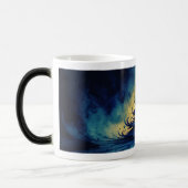 Eerie Christmas Night Tree Art Magische Mok (Links)