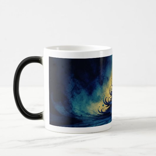 Eerie Christmas Night Tree Art Magische Mok (Links)