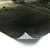 Eerie Crow Moon Poster (Hoek)