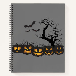 Eerie Elegance: Halloween  spiraal Notitieboek