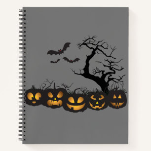 Eerie Elegance: Halloween  spiraal Notitieboek