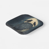 Eerie Elegant Zombie Trouwpapier Borden Papieren Bordje (Gebogen)