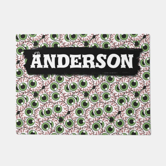 Eerie Eyeballen | Sinister Stare Hypnotiding Eyes Deurmat (Voorkant)