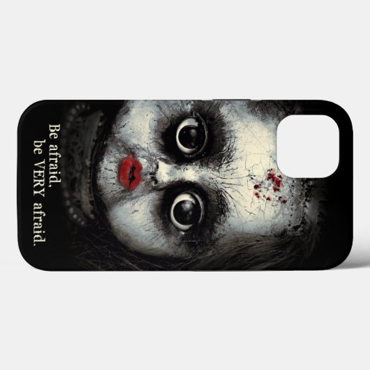 Eerie Gothic Doll met bloedhalloween Case-Mate iPhone Case (Achterkant (horizontaal))