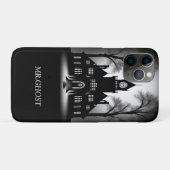 Eerie Gothic Mansion Silhouette Case-Mate iPhone Case (Achterkant (horizontaal))