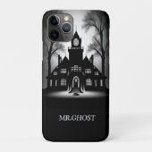 Eerie Gothic Mansion Silhouette Case-Mate iPhone Case (Achterkant)