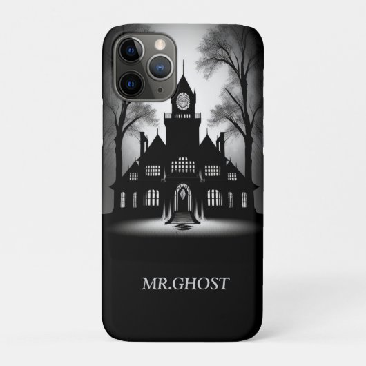 Eerie Gothic Mansion Silhouette Case-Mate iPhone Case (Achterkant)