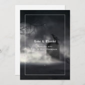 Eerie Gothic Wedding Bedankkaart (Voorkant / Achterkant)