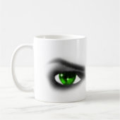 Eerie Green Eyes Koffiemok (Links)