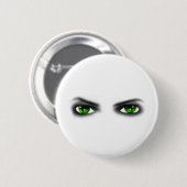 Eerie Green Eyes Ronde Button 5,7 Cm (Voorkant /achterkant)
