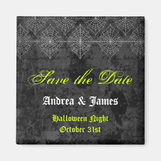 Eerie Halloween Bruiloft Save the Date Magnet