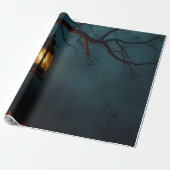 Eerie Halloween Lantern Gift Wrap – Limited Cadeaupapier (Uitgerold)