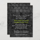 Eerie Halloween Party-uitnodiging Kaart (Voorkant / Achterkant)