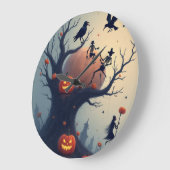 Eerie Halloween Tree Grote Klok (Hoek)
