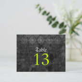 Eerie Halloween Trouwtafel Nummer Kaart (Staand voorkant)
