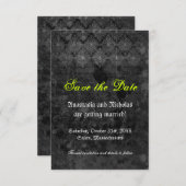 Eerie Halloween Wedding Save the Date Kaart (Voorkant / Achterkant)