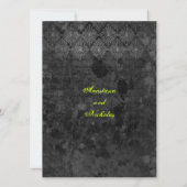 Eerie Halloween Wedding-uitnodiging Kaart (Achterkant)