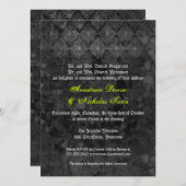 Eerie Halloween Wedding-uitnodiging Kaart (Voorkant / Achterkant)