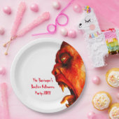 Eerie Horror Monster Halloween Party Papieren Bordje (Feest)